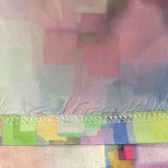 JOEFFER CAOC Womens Blouse Size L Multi-Color Abstract Tunic 3/4 Slv #HB - Picture 6 of 6